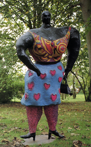 Niki de Saint Phalle's Black Rosy is an iconic work representing the shadow of Eros that would be repressed by feminist criticism in the years to come.