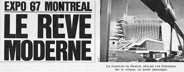 Press Clip from L’EXPRESS about Montreal Expo67